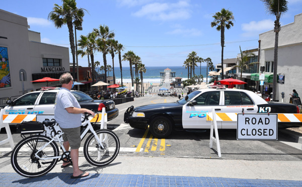 Dans la région de Los Angeles, le virus progresse, pas le port du masque
