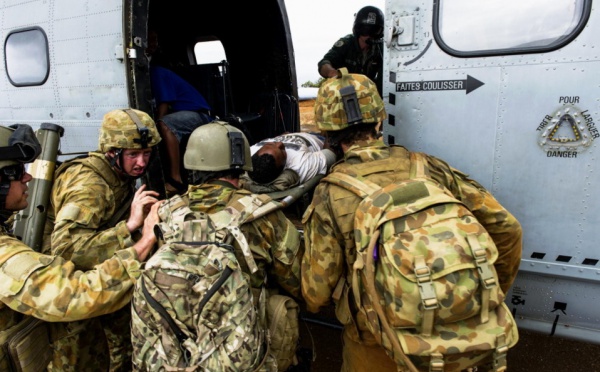 Fin des manœuvres régionales « Croix du Sud » 2012 en Nouvelle-Calédonie