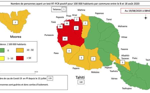 Covid : Punaauia, Papeete et Faa'a premiers foyers