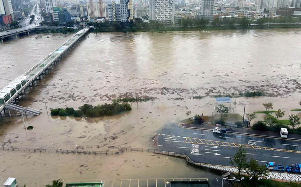 Le typhon Haishen fait rage en Corée du Sud après avoir sévi au Japon