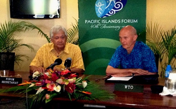 Accord signé entre l’OMC et le Forum du Pacifique