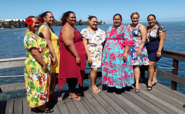 Sept prétendantes à Miss Menemene - Miss Ronde Tahiti 2020