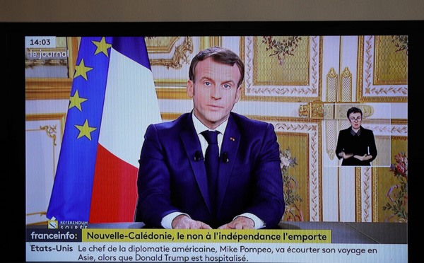 Nouvelle-Calédonie: Macron exprime sa "reconnaissance" après la victoire du non à l'indépendance