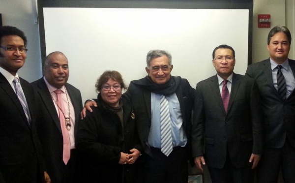 Oscar Temaru et Richard Tuheiava rencontrent l'Autorité Internationale des fonds Marins à New-York