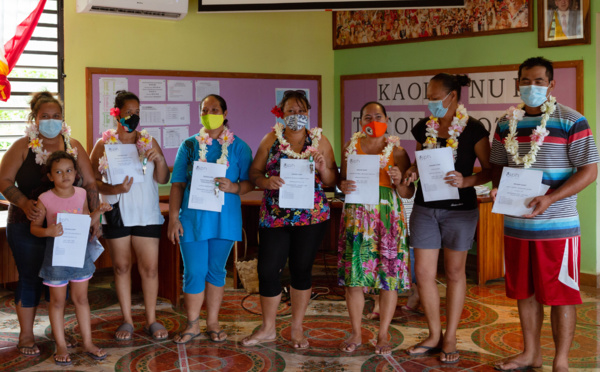 Remise des clés de sept maisons OPH à Ua Pou