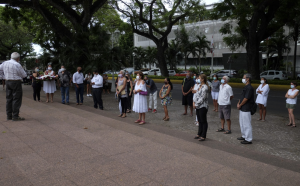 Hommage à Samuel Paty à Papeete