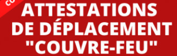 Couvre-feu : Téléchargez les attestations de déplacement