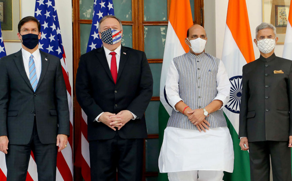 L'"agression" de la Chine au coeur des entretiens de responsables américains en Inde