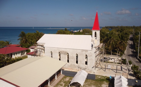 L'église de Tiputa parée pour ses 100 ans