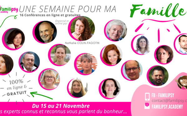 Famille : des experts offrent leurs conseils du 15 au 22 novembre