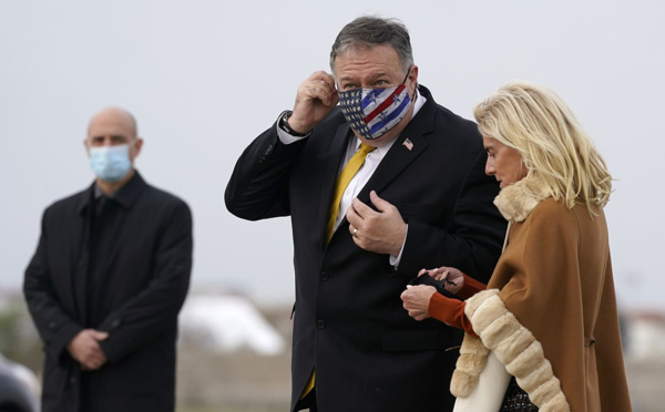 Macron a reçu Pompeo tout en regardant déjà vers Biden