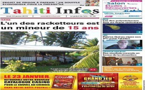 TAHITI INFOS, N° 29 du 24 janvier