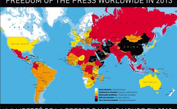 Liberté de la presse : le classement 2013 de Reports sans Frontières pointe du doigt Fidji et la Papouasie-Nouvelle-Guinée