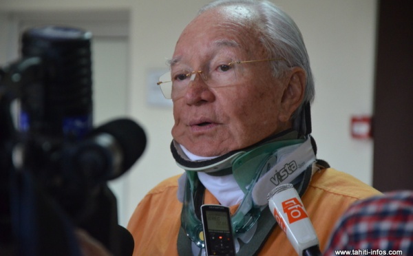 Gaston Flosse condamné à 4 ans de prison avec sursis