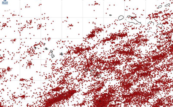 ​5 000 impacts de foudre sur la Société ce week-end