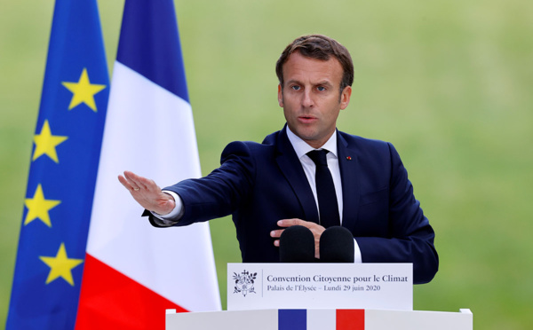 Macron va échanger "sans filtre" avec la Convention climat