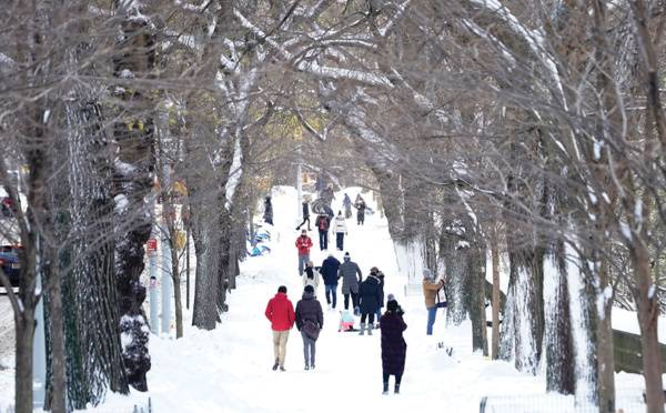 Le Nord-Est des Etats-Unis se réveille sous la neige