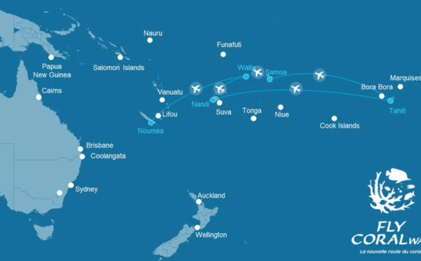 Fly Coral Way met ses billets en vente au départ de Tahiti