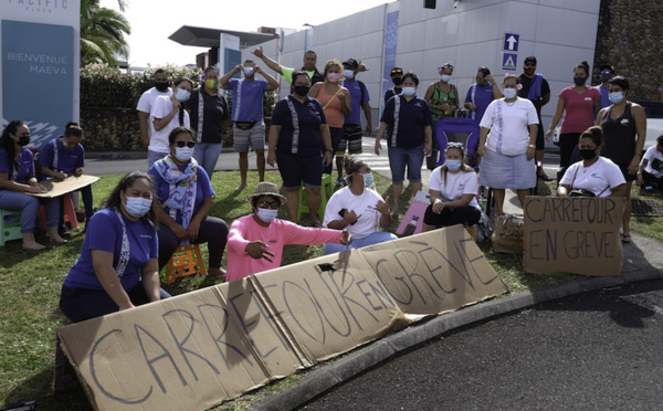 ​Les grévistes des Carrefour mobilisés