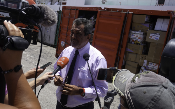 Edouard Fritch salue le "miracle de Noël" de la solidarité pour Fidji