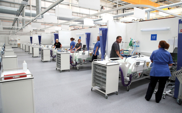 Covid-19: l'hôpital de campagne géant de Londres réactivé