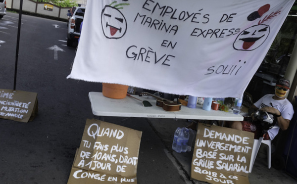 Les grévistes doivent débloquer le parking de Marina Express
