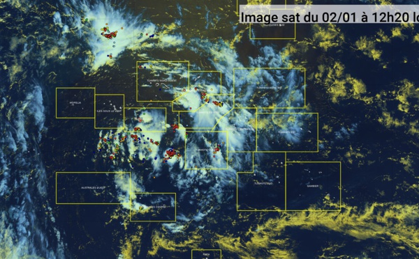 La grêle est tombée à Punaauia