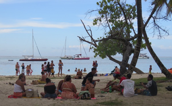 ​Un jour de l'An les pieds dans l'eau à Moorea