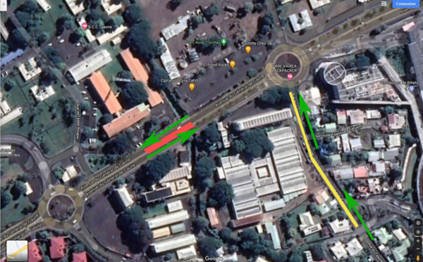 Circulation perturbée dans la zone de Taaone du 11 au 15 janvier