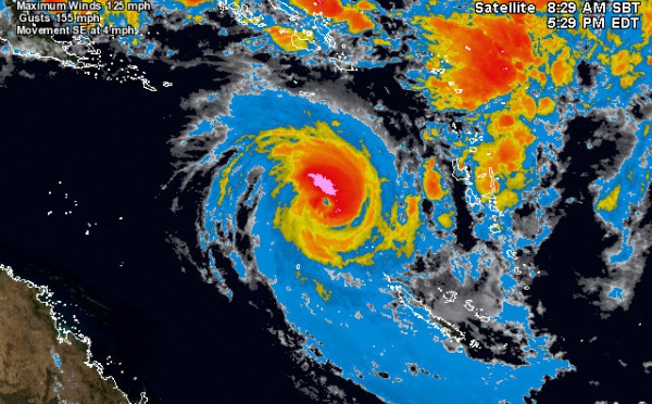 Le cyclone Sandra menace la Nouvelle-Calédonie