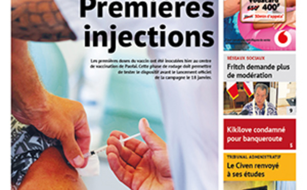 TAHITI INFOS N°1818 du 13 janvier 2021