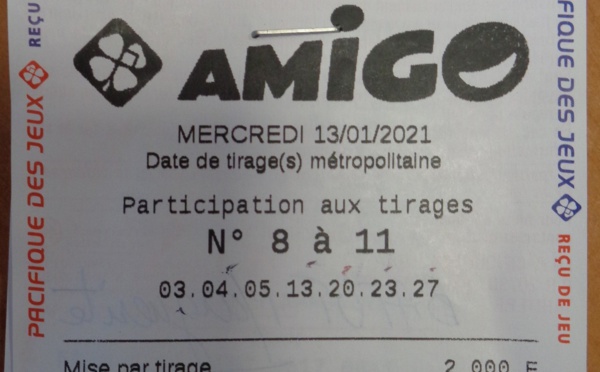 25 millions de Fcfp pour une jeune retraitée au jeu Amigo