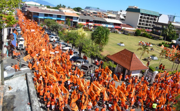 8 000 à 11 000 militants du Tahoeraa Huiraatira au cœur de Papeete