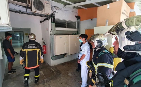 ​Le scanner de l'hôpital de Uturoa prend feu