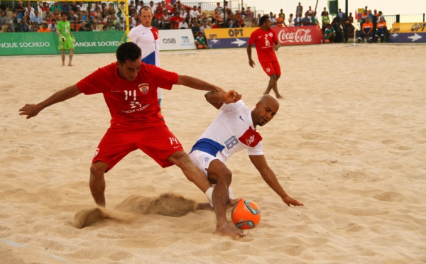 Beach Soccer: 9 à 3, les Tiki Toa enchaînent les victoires