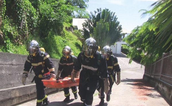 Exercice grandeur nature pour les pompiers de Raiatea