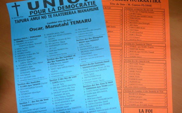 Elections territoriales 1er tour : les recours devront être déposés au Conseil d’Etat