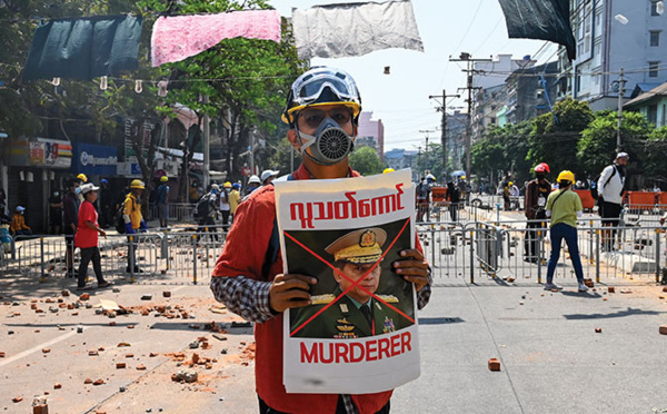 Birmanie : manifestations rapidement dispersées au lendemain d'un raid des forces de sécurité