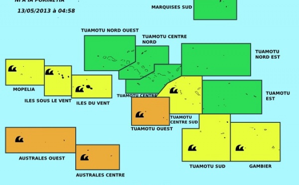 Méteo: Avis de forte houle, vigilance rouge à Rapa