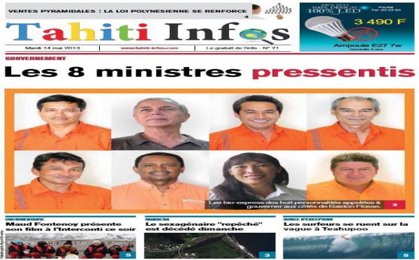 TAHITI INFOS N° 71 du 14 mai 2013