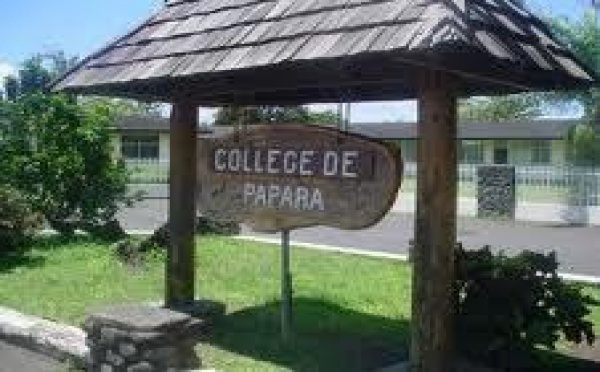 Le collège de Papara subit des dégradations, 90% les enseignants débrayent
