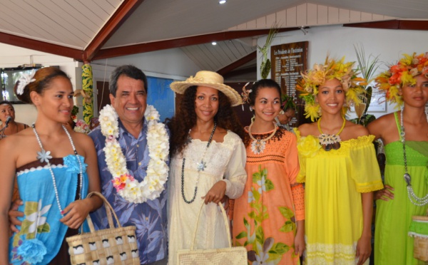 Inauguration de l'exposition de la fédération artisanale Faa'a i te rima ve'ave'a à l'assemblée