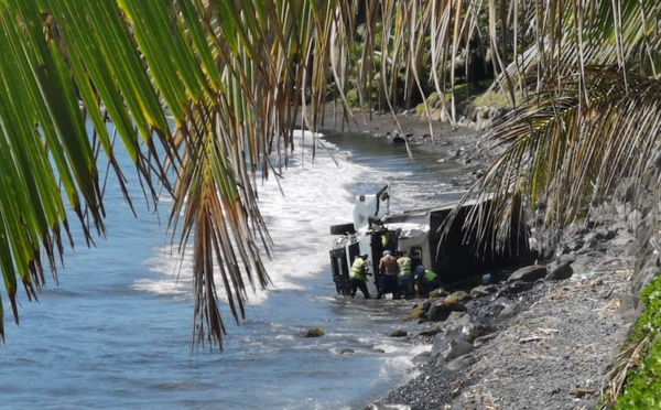 Accident mortel d'un camion en baie de Papenoo