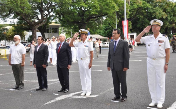 Cérémonie organisée à l'occasion du 73 ème anniversaire de l'Appel du 18 juin 1940 du Général de Gaulle