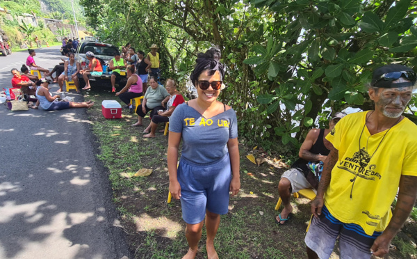 À Tautira, une manifestation contre le dynamitage