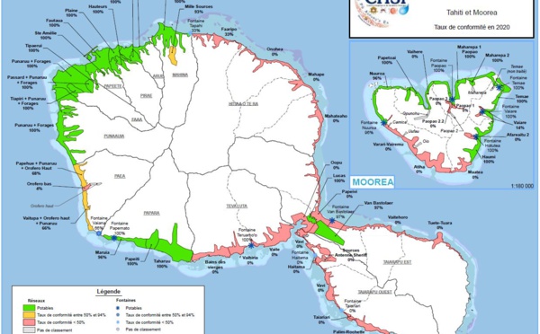 ​L’eau reste potable dans le grand Papeete