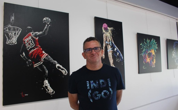 Thomas Pidou, adepte du Dripping, expose salle Muriāvai