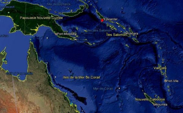Pacifique : séisme de magnitude 6,1 au coeur des îles Salomon