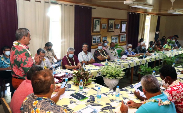 Réunion JO entre le Pays et les élus de Taiarapu-Ouest