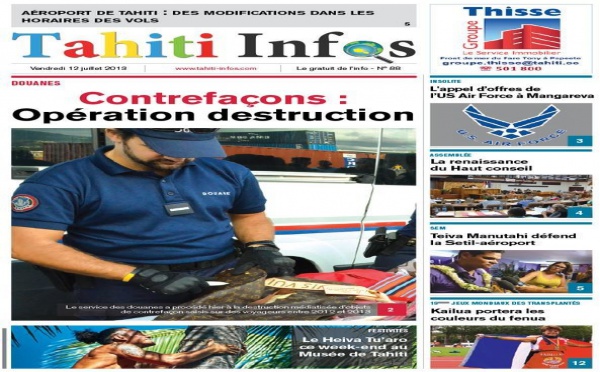 TAHITI INFOS N°88 du 12 juillet 2013